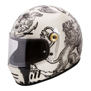 Merlin Revival Vintage Helmet Versus Off White