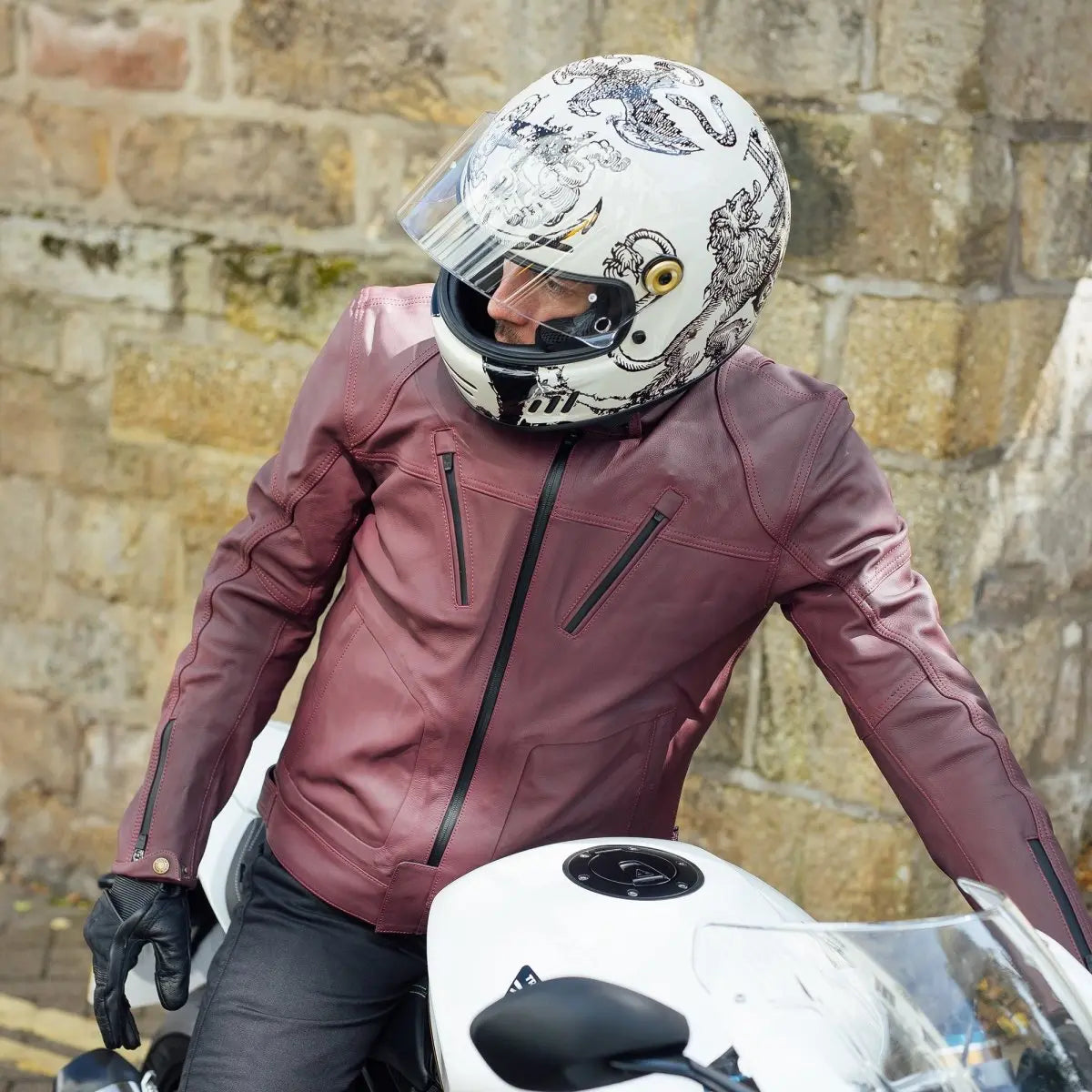 Merlin Revival Vintage Helmet Versus Off White
