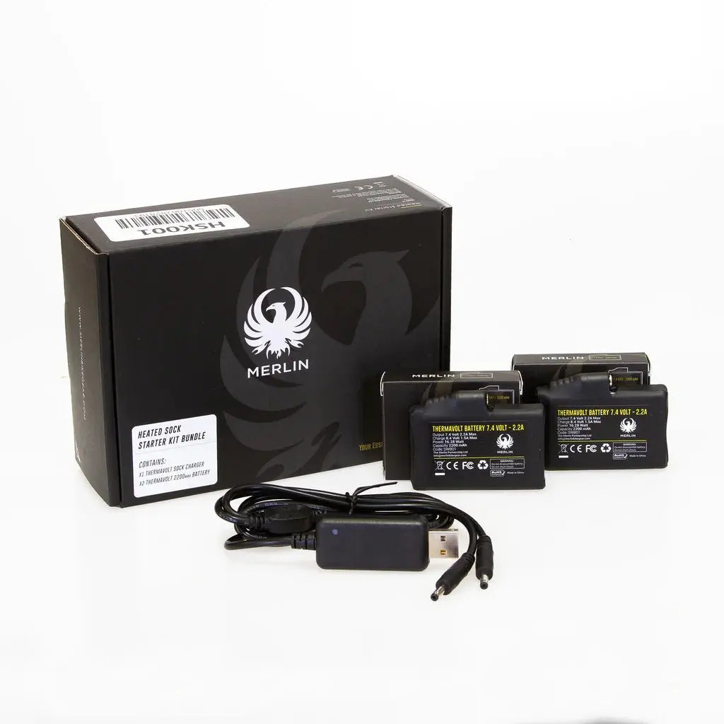Merlin ThermaVolt Heated Sock Starter Kit - available at Veloce Club