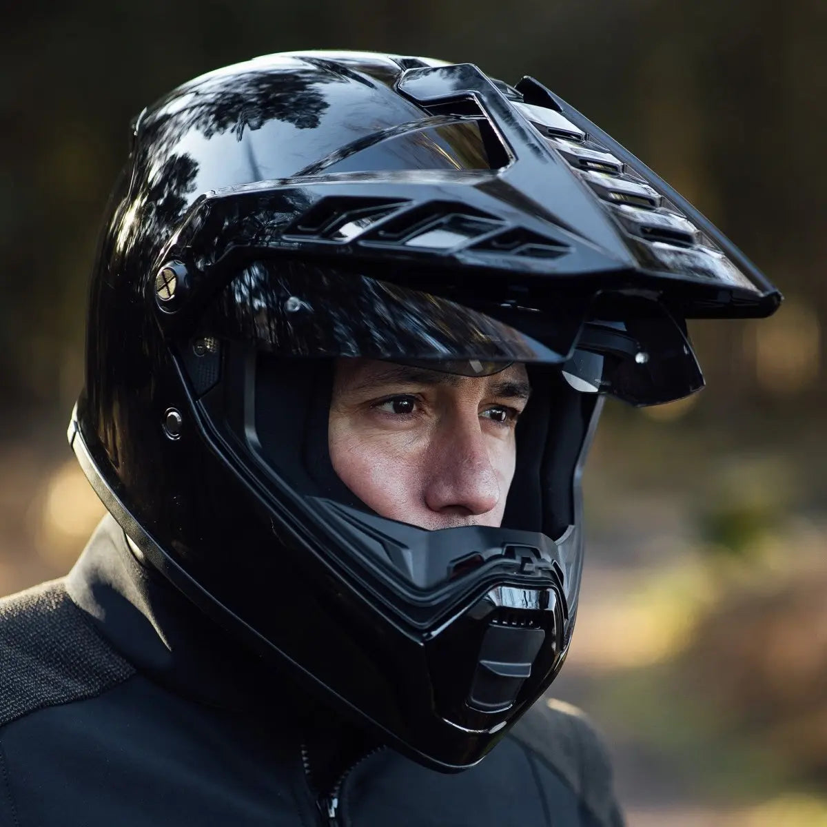 Merlin Torres Adventure Helmet in Gloss Black | Veloce Club