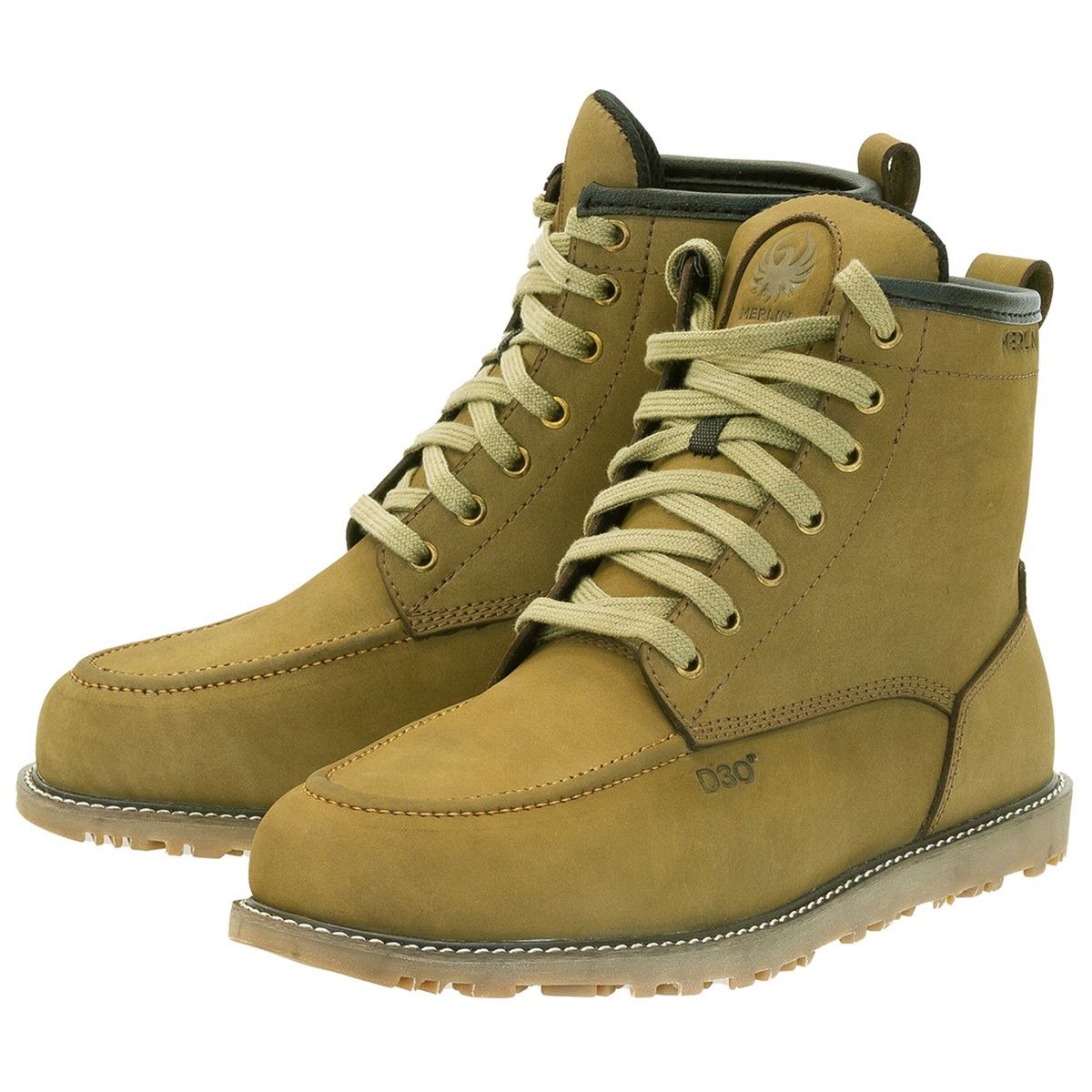 Merlin Worker Moc Toe Waterproof Boot Olive | Motorcycle Boots