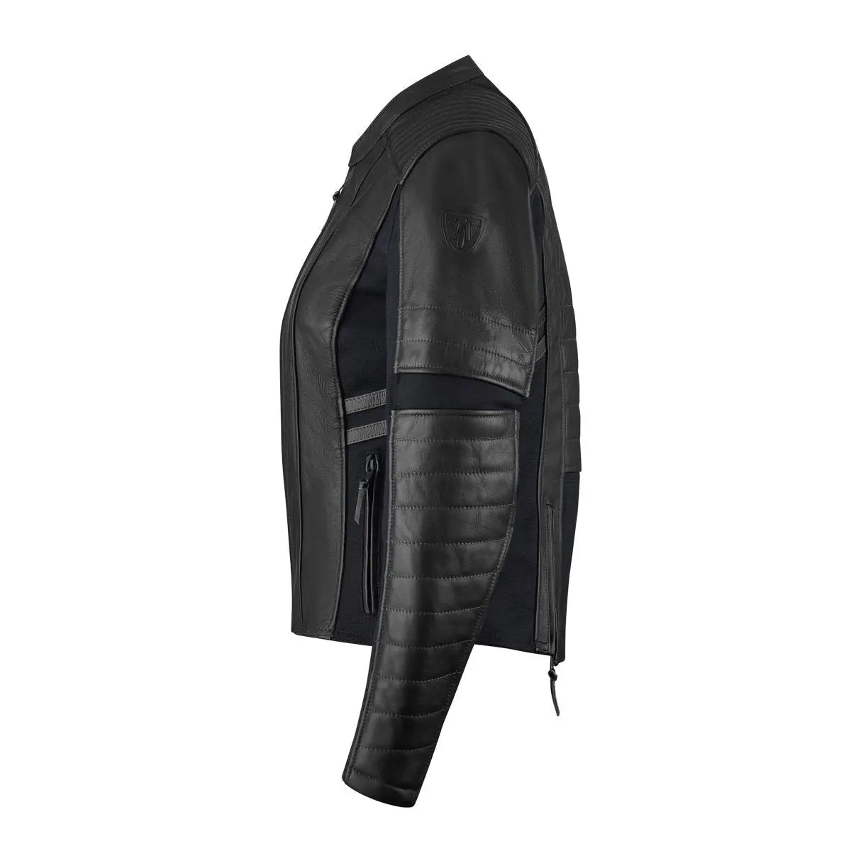 MotoGirl Amelia Leather Jacket Black - available at Veloce Club