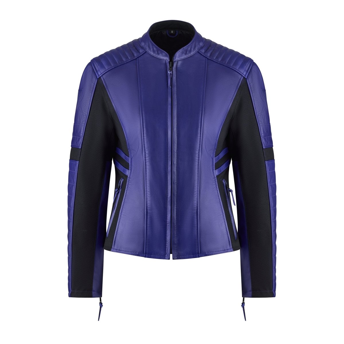MotoGirl Amelia Leather Jacket Purple - available at Veloce Club