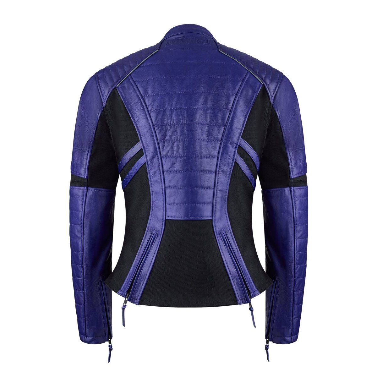 MotoGirl Amelia Leather Jacket Purple - available at Veloce Club