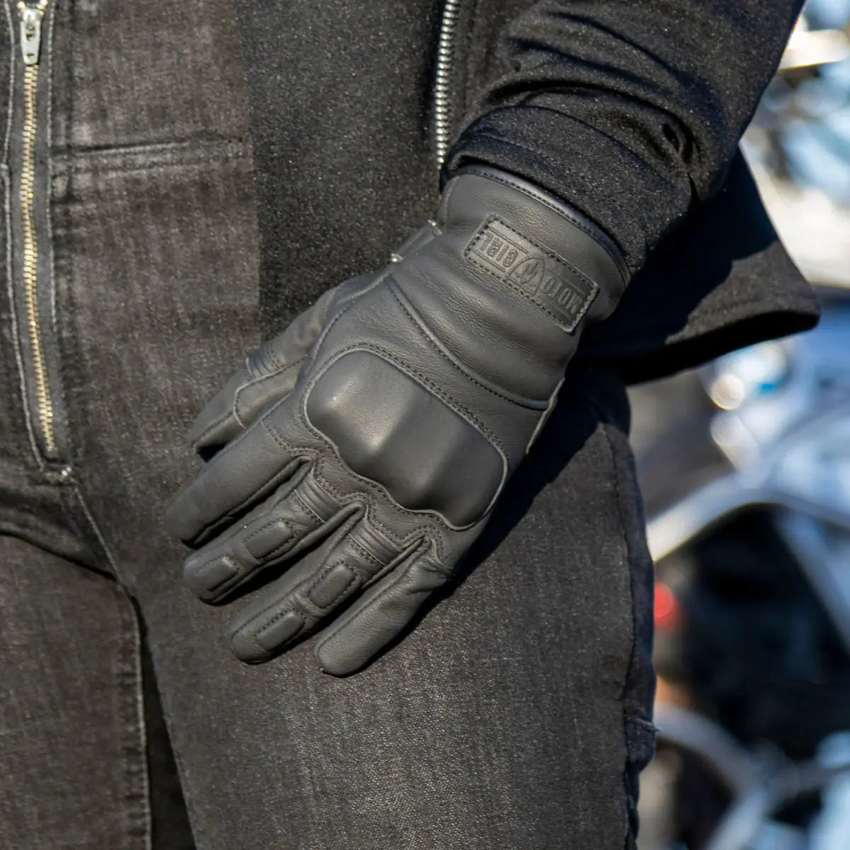 MotoGirl Bessie Gloves in Black | Veloce Club