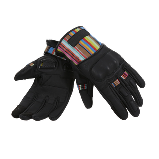 MotoGirl Bessie Gloves in Stripe