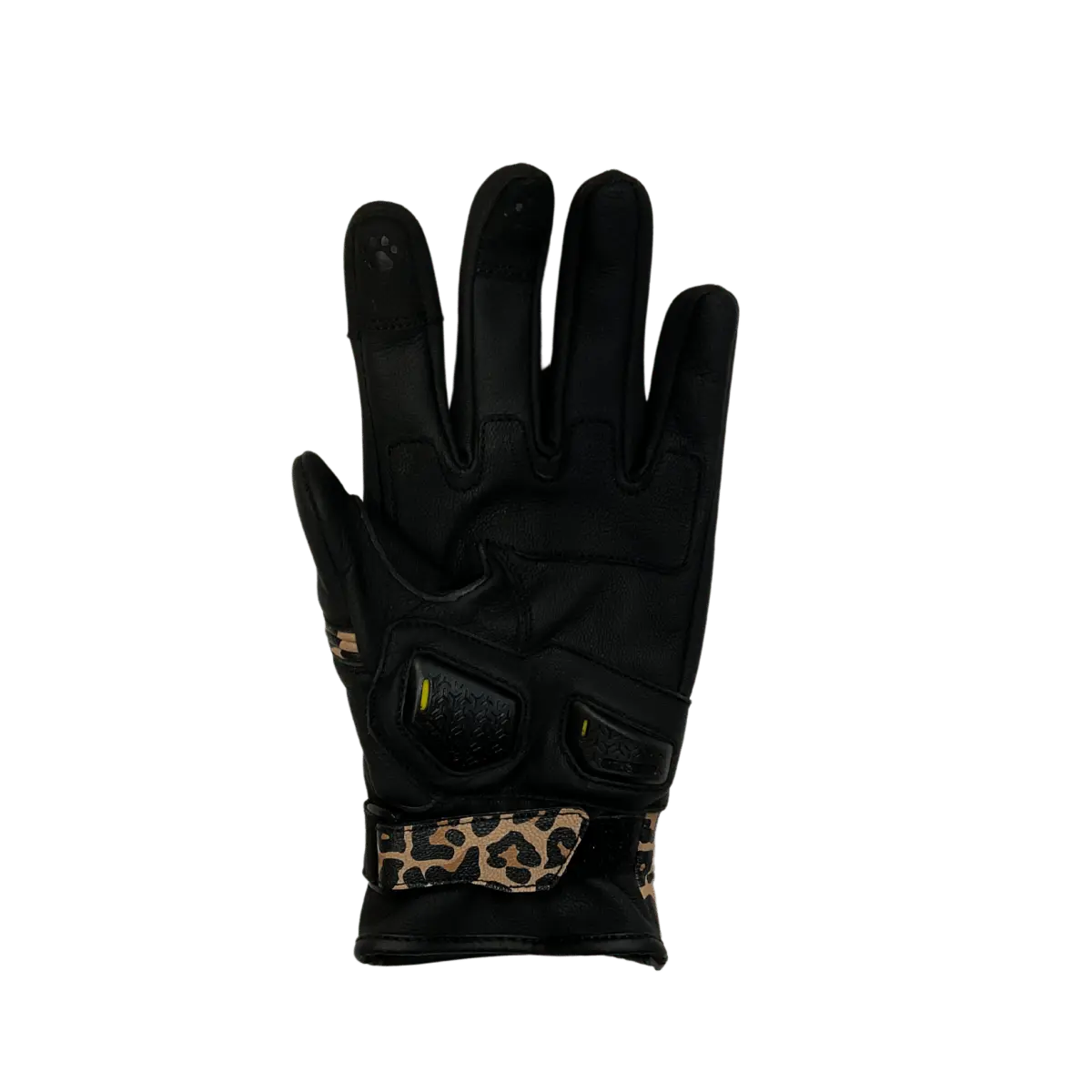 MotoGirl Bessie Gloves Leopard - available at Veloce Club