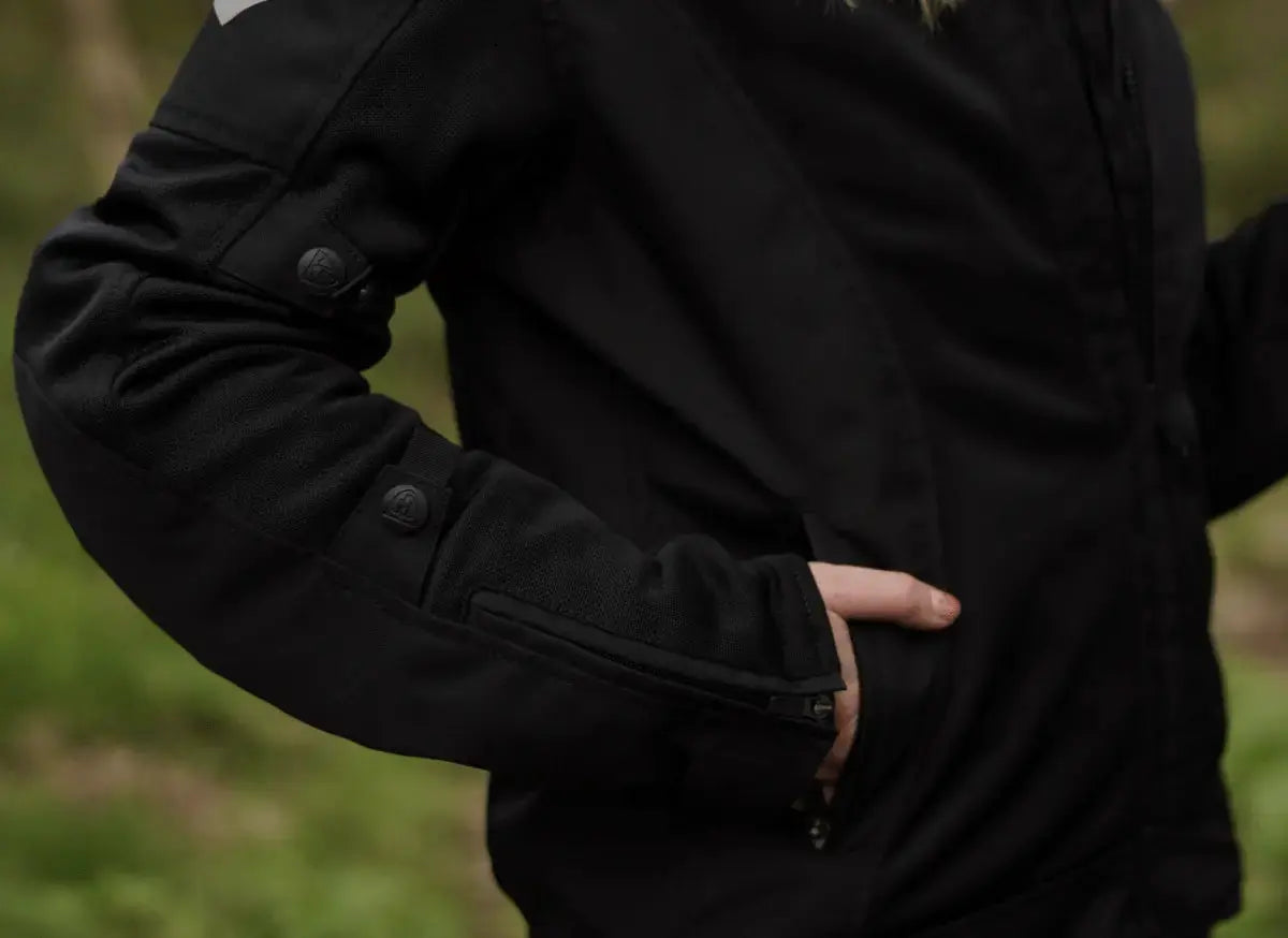 MotoGirl Bonnie Jacket in Black - available at Veloce Club