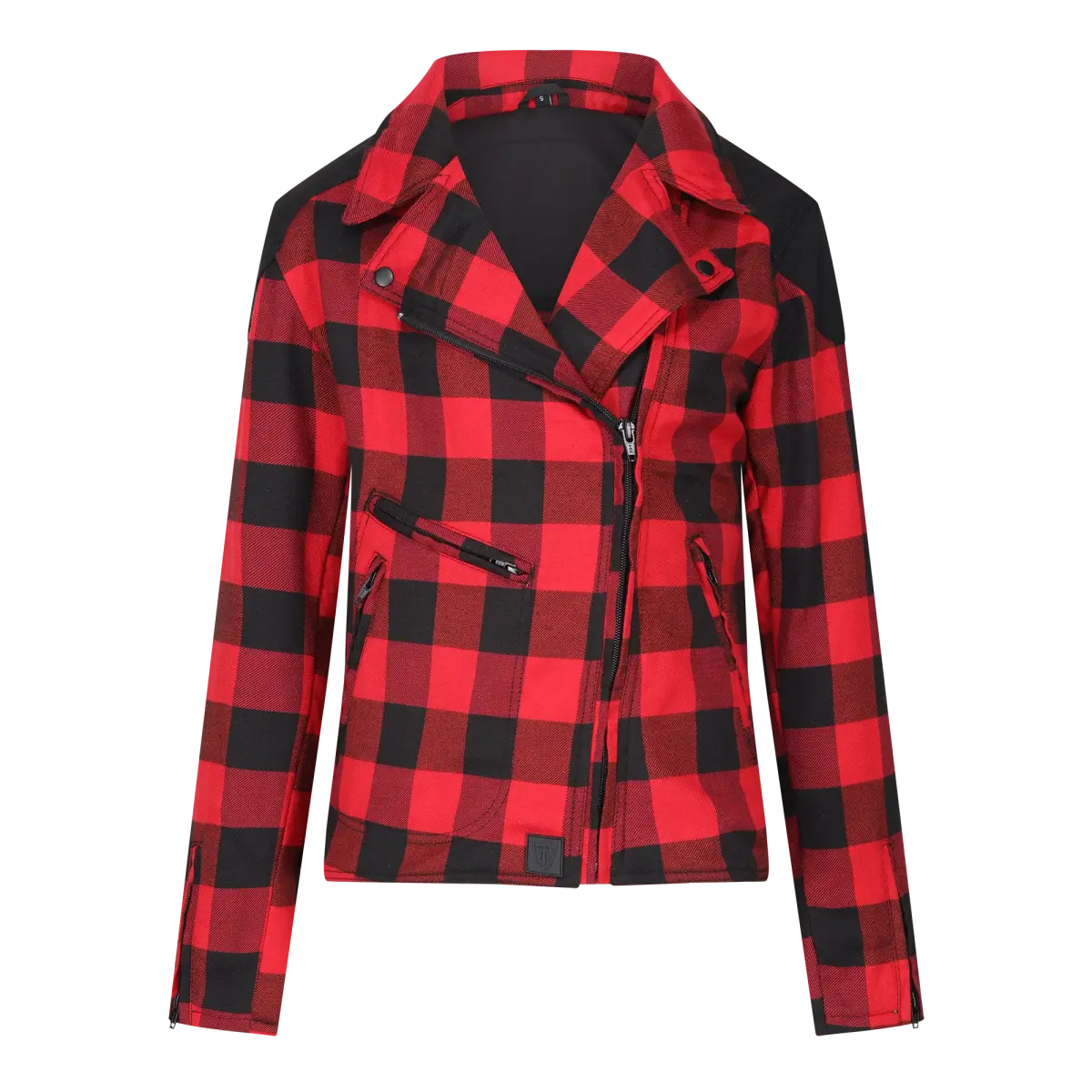 MotoGirl Jessie Flannel Jacket in Red