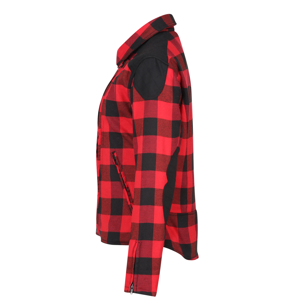 MotoGirl Jessie Flannel Jacket in Red