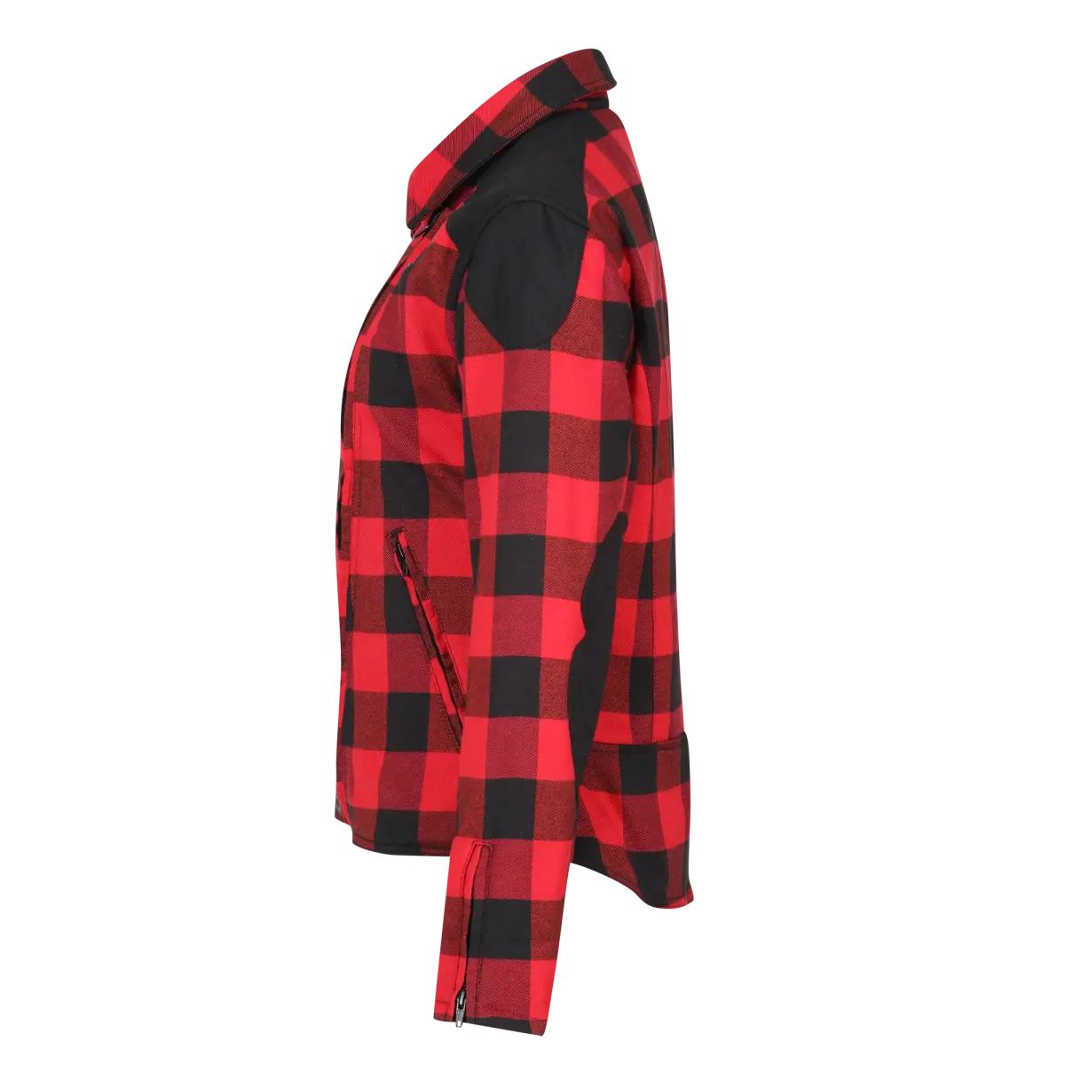 MotoGirl Jessie Flannel Jacket in Red