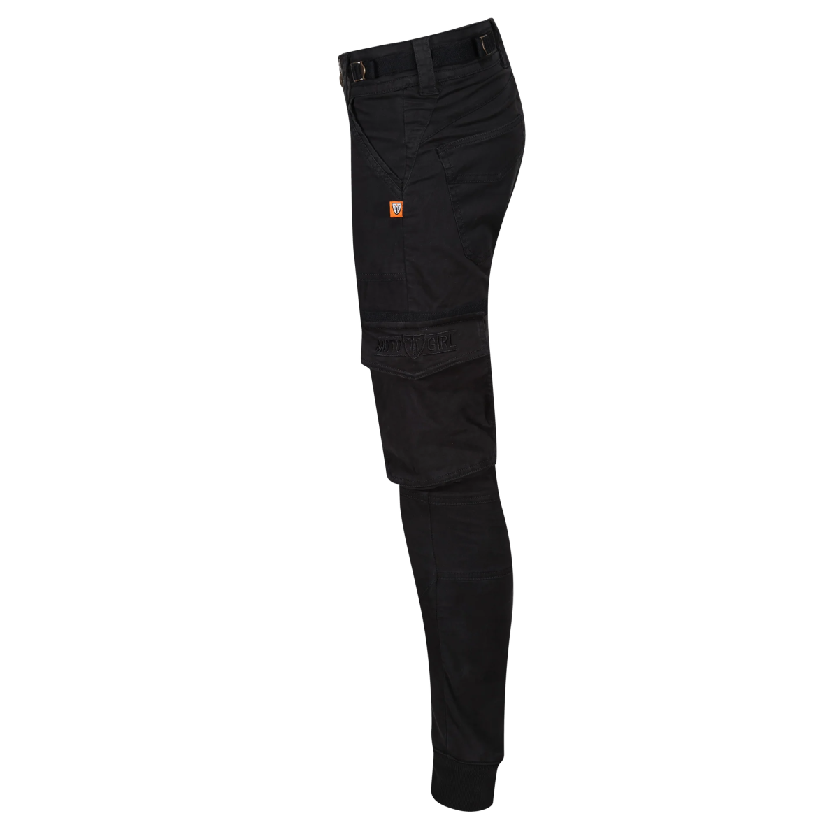 MotoGirl Lara Cargo trousers in Black