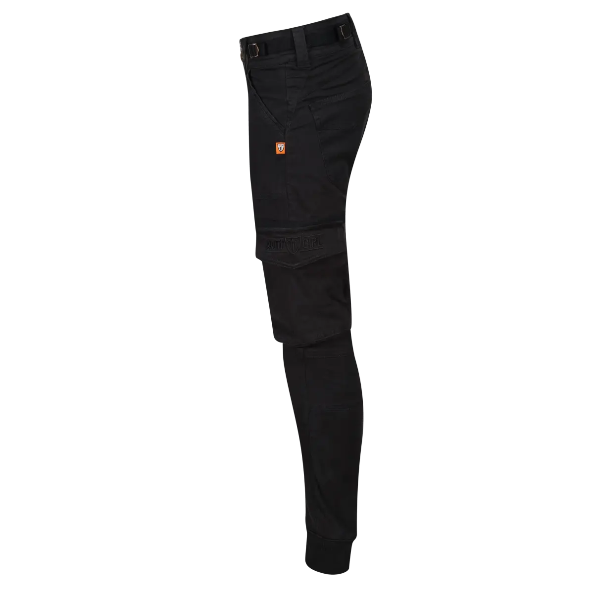 MotoGirl Lara Cargo trousers in Black