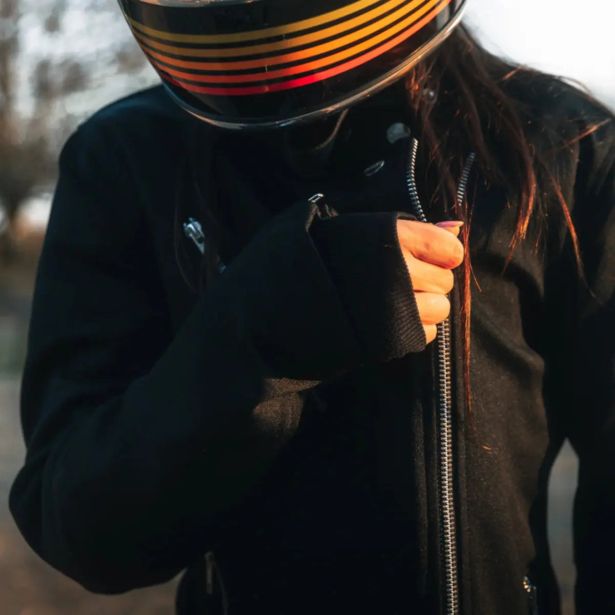 MotoGirl Sherrie Jacket in Black | Veloce Club