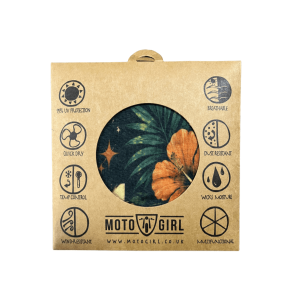 MotoGirl Tropical Flower Neck tube