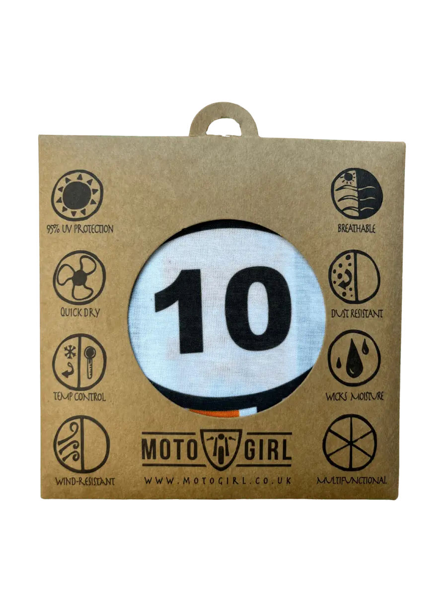 MotoGirl Moto 10 Neck Tube available at Veloce Club