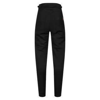 MotoGirl Nimi Zip Trousers in Black available at Veloce Club