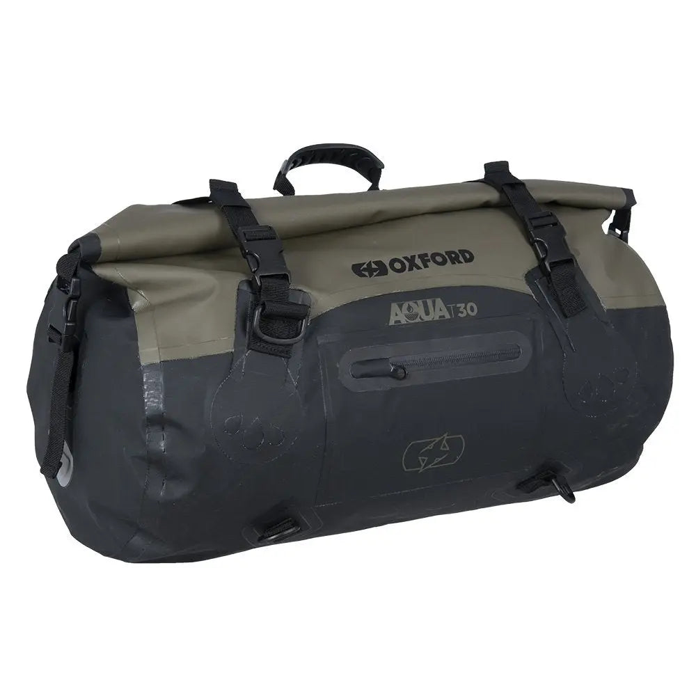 Oxford Aqua T - 30 Roll Bag in Black and Khaki