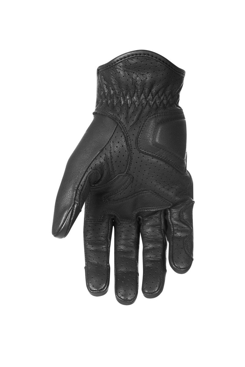 Pando Moto Ivy Leather Summer Motorcycle Gloves - Black | Veloce Club