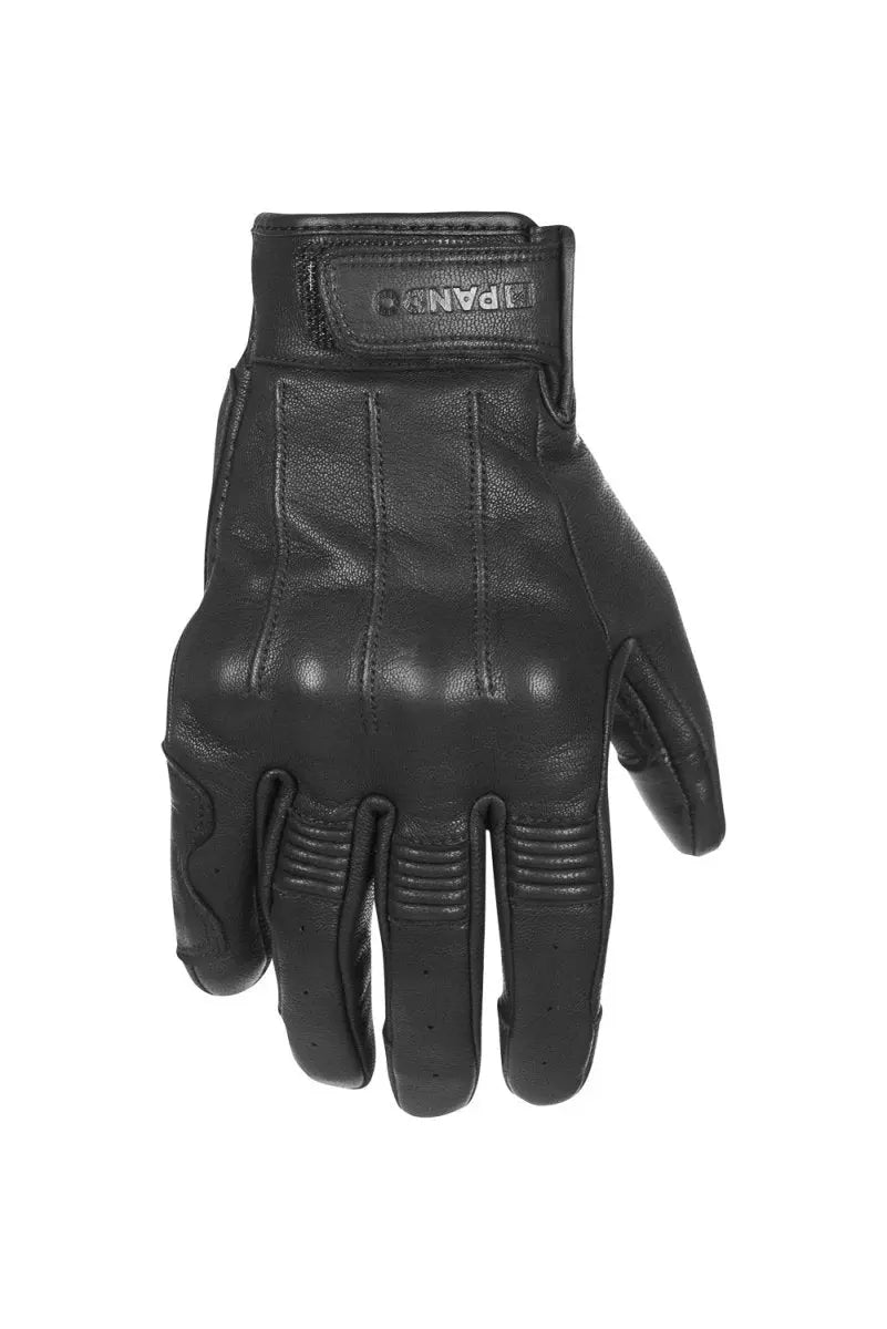 Pando Moto Ivy Leather Summer Motorcycle Gloves - Black | Veloce Club