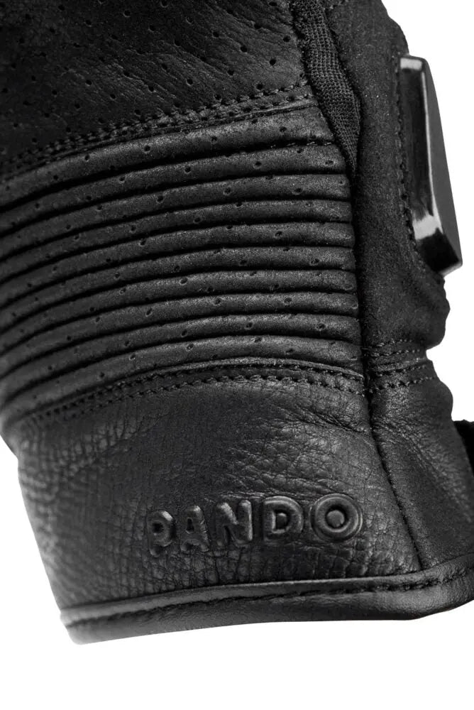 Pando Moto Onyx Gloves - Black | Veloce Club