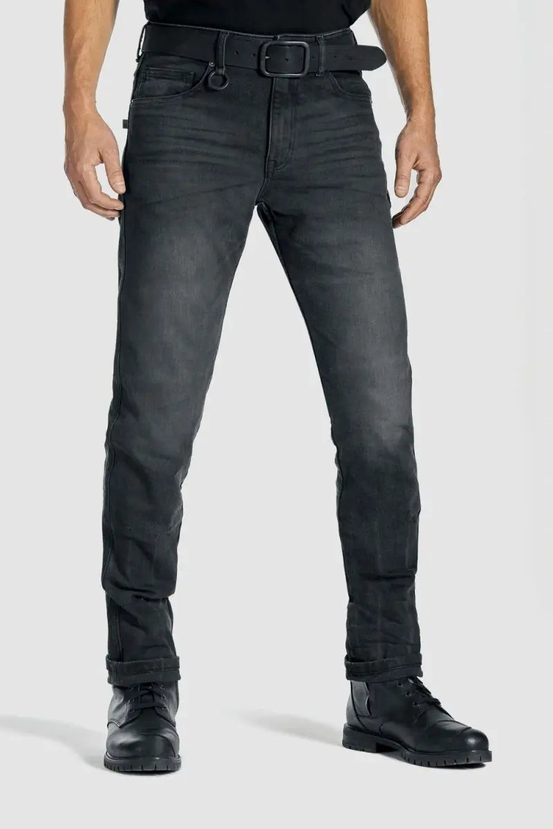 Pando Moto Robby Slim Jean in Black | Veloce Club