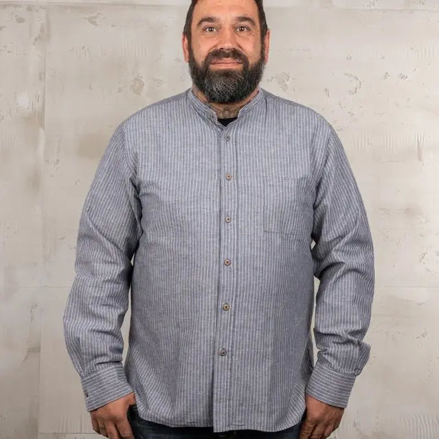 Pike Brothers 1923 Buccanoy Shirt Brisbane Blue - available at Veloce Club
