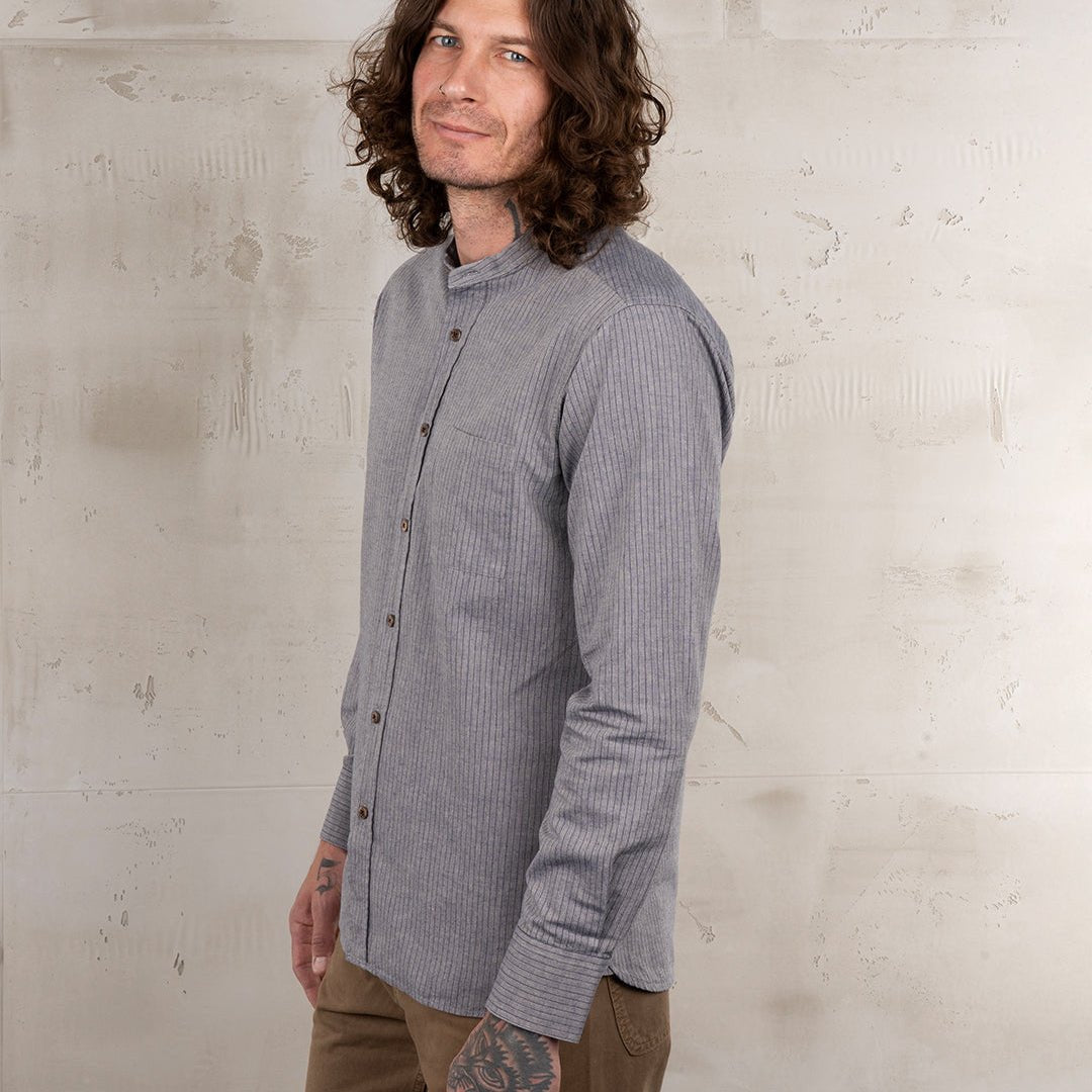Pike Brothers 1923 Buccanoy Shirt Grey Striped | Veloce Club