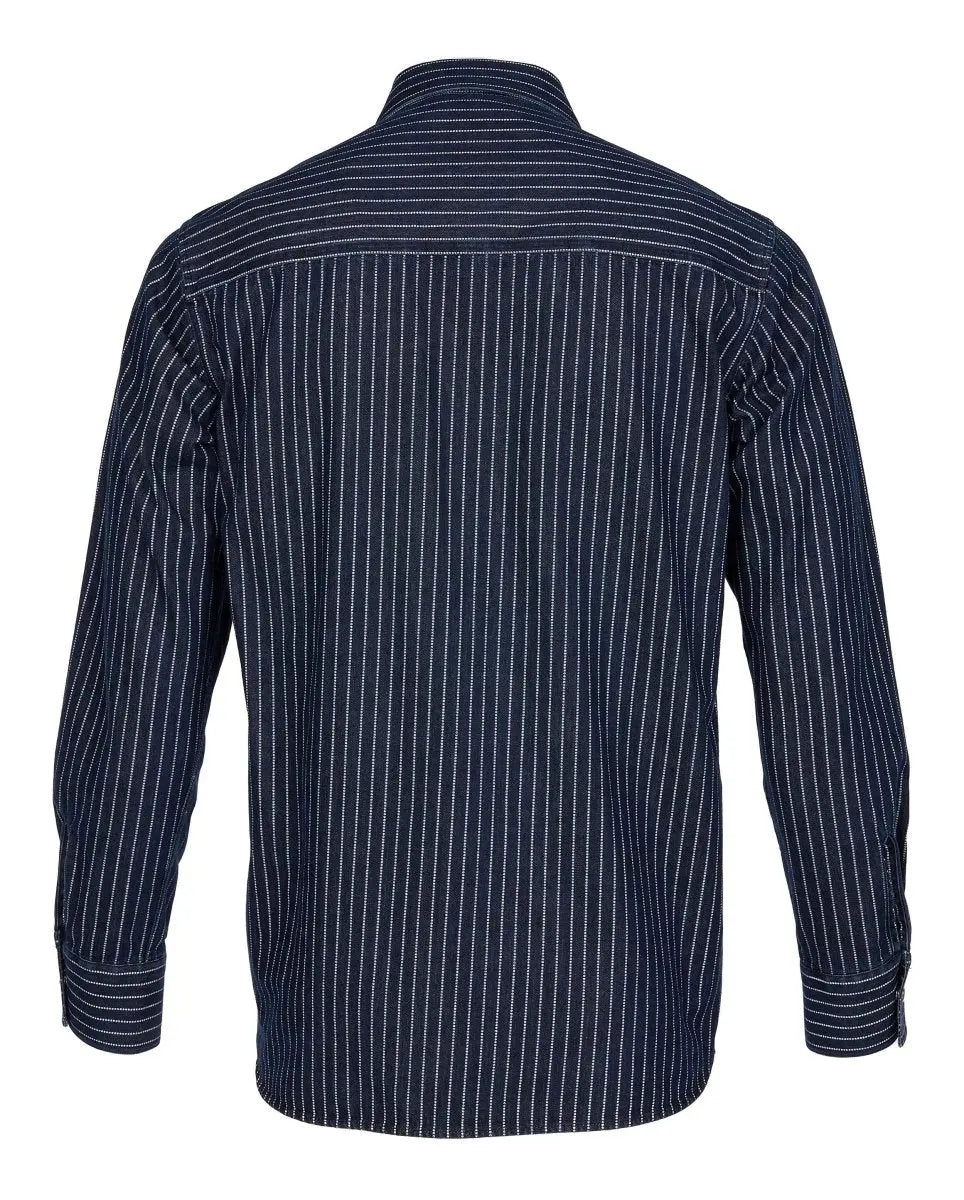 Pike Brothers 1937 Roamer Shirt Blue Wabash Denim - available at Veloce Club