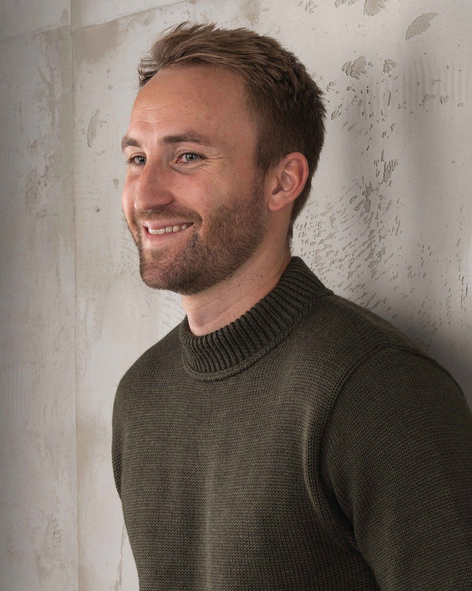 Pike Brothers 1941 USN Seaman Sweater in Olive | Veloce Club
