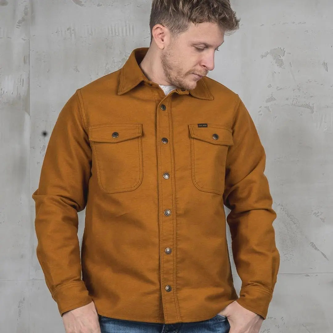 Pike Brothers 1943 CPO Moleskin Mustard - available at Veloce Club