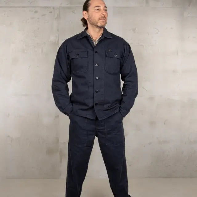 Pike Brothers 1962 OG - 107 Shirt Navy - available at Veloce Club