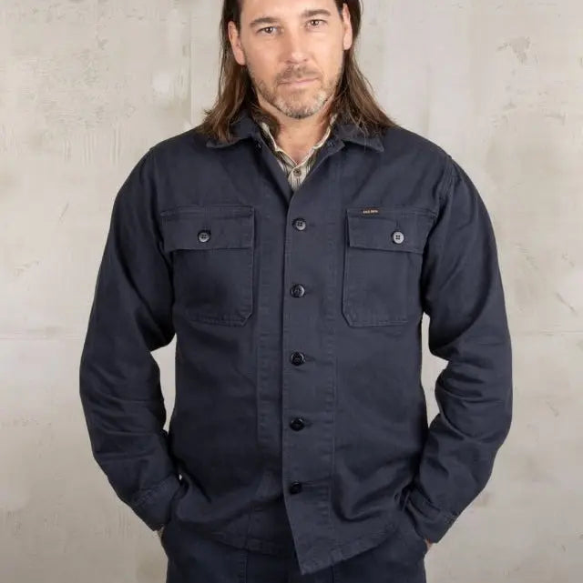 Pike Brothers 1962 OG - 107 Shirt Navy - available at Veloce Club