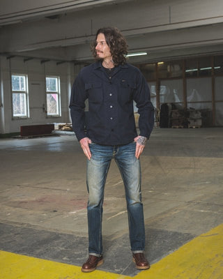 Pike Brothers 1962 OG - 107 Shirt Navy - available at Veloce Club