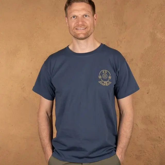Pike Brothers 1969 Sports T-shirt Scuba Blue - available at Veloce Club