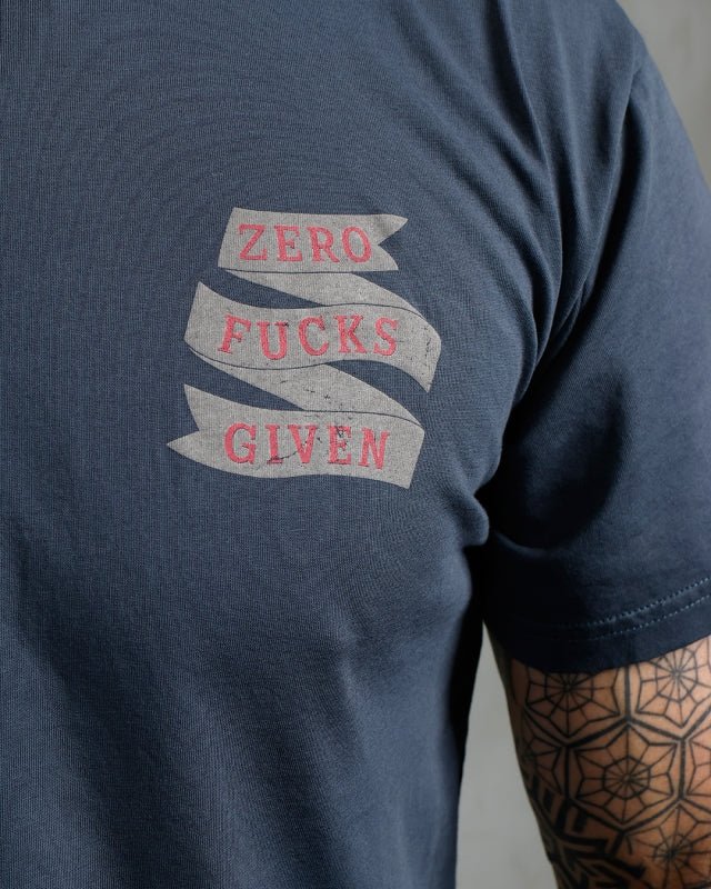 Pike Brothers 1969 Sports Tee Zero Fucks Given Petrol | Veloce Club