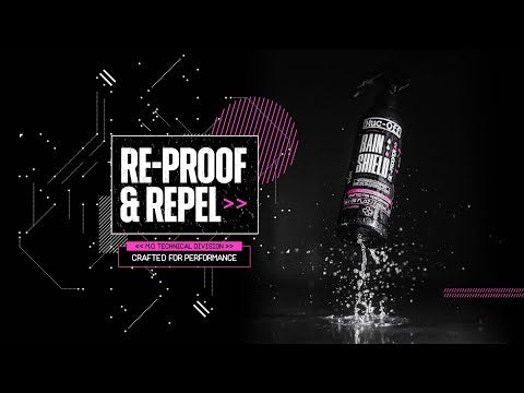 Load video: Muc-Off Rain Shield Re-proofer 250ml | Veloce Club