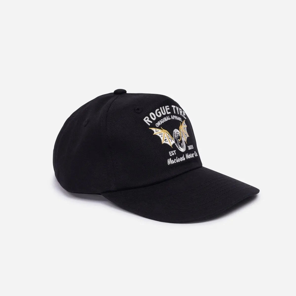 The Macleod Motor Co Rogue Tyre Unstructured Cap available at Veloce Club