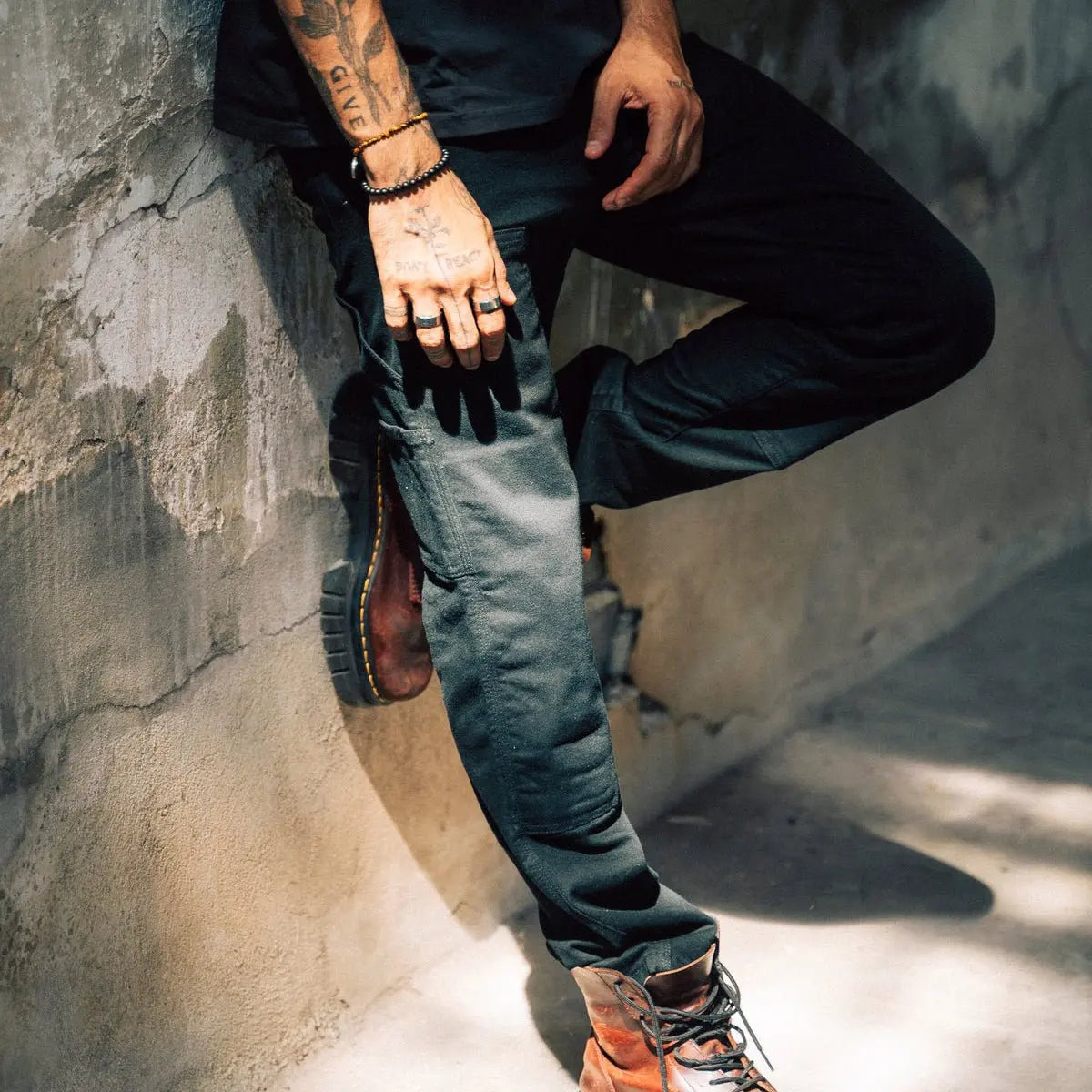 Silk Road Carpenter Motorcycle Trousers in Black | Veloce Club
