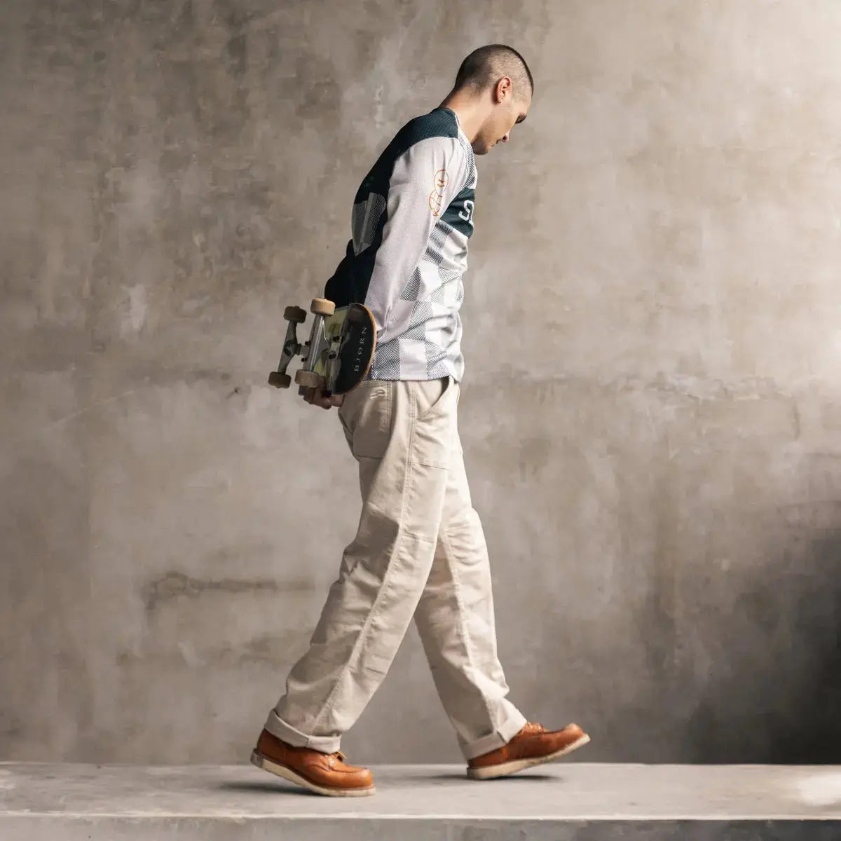 Silk Road Dispatch Motorcycle Trousers in Off-white