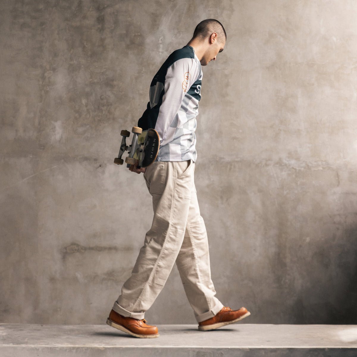 Silk Road Dispatch Motorcycle Trousers in Off-white