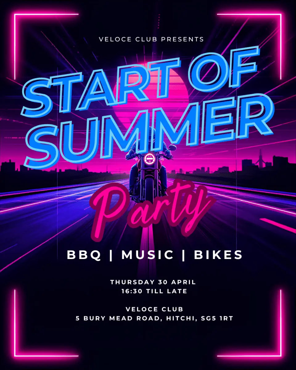 Veloce Club Start of Summer 2026 party