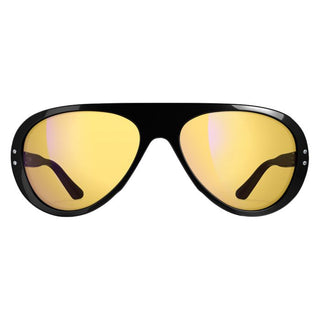 VALLON Moto Aviator Sunglasses in Black and Yellow