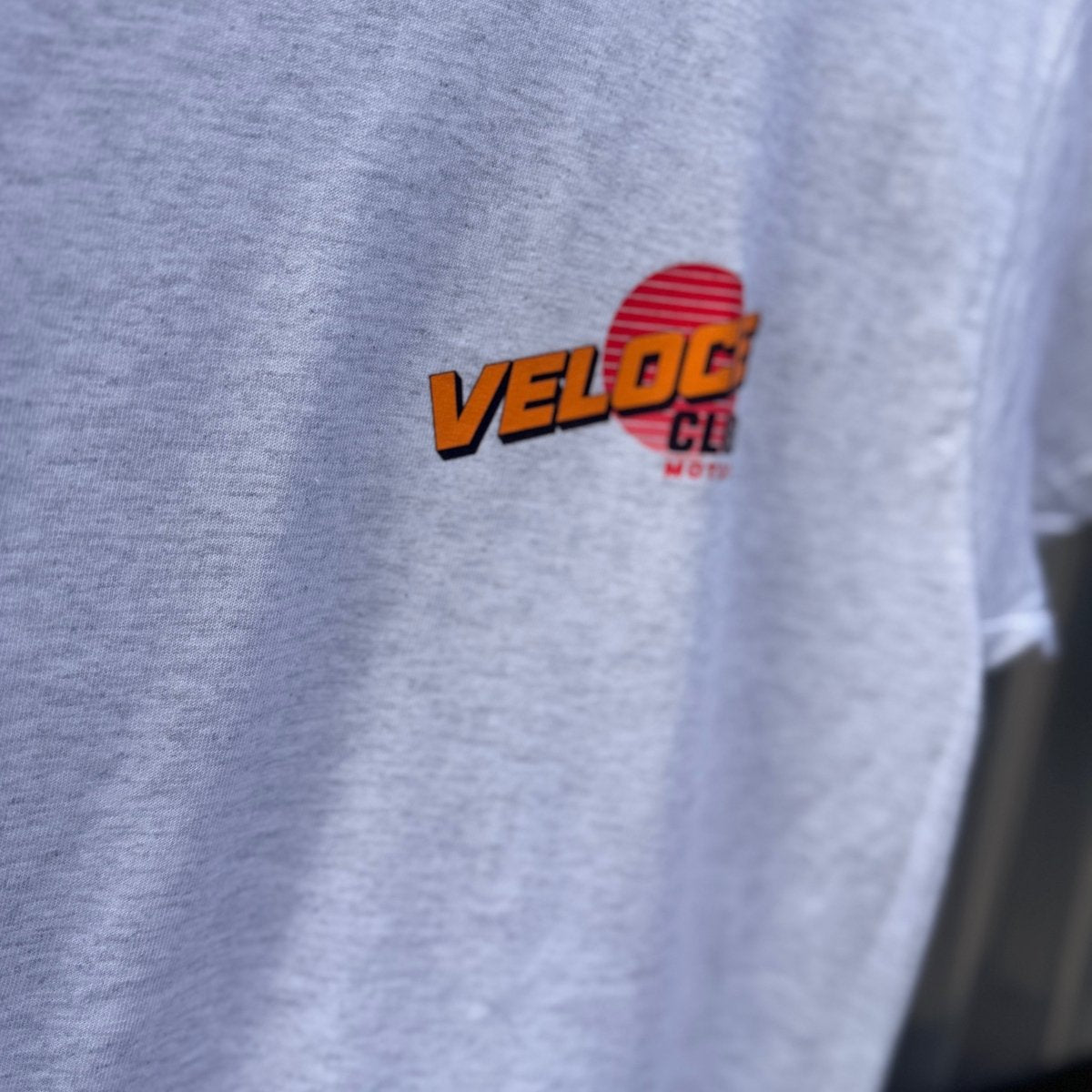 Veloce Club Electric Sunrise T-shirt in Light Grey