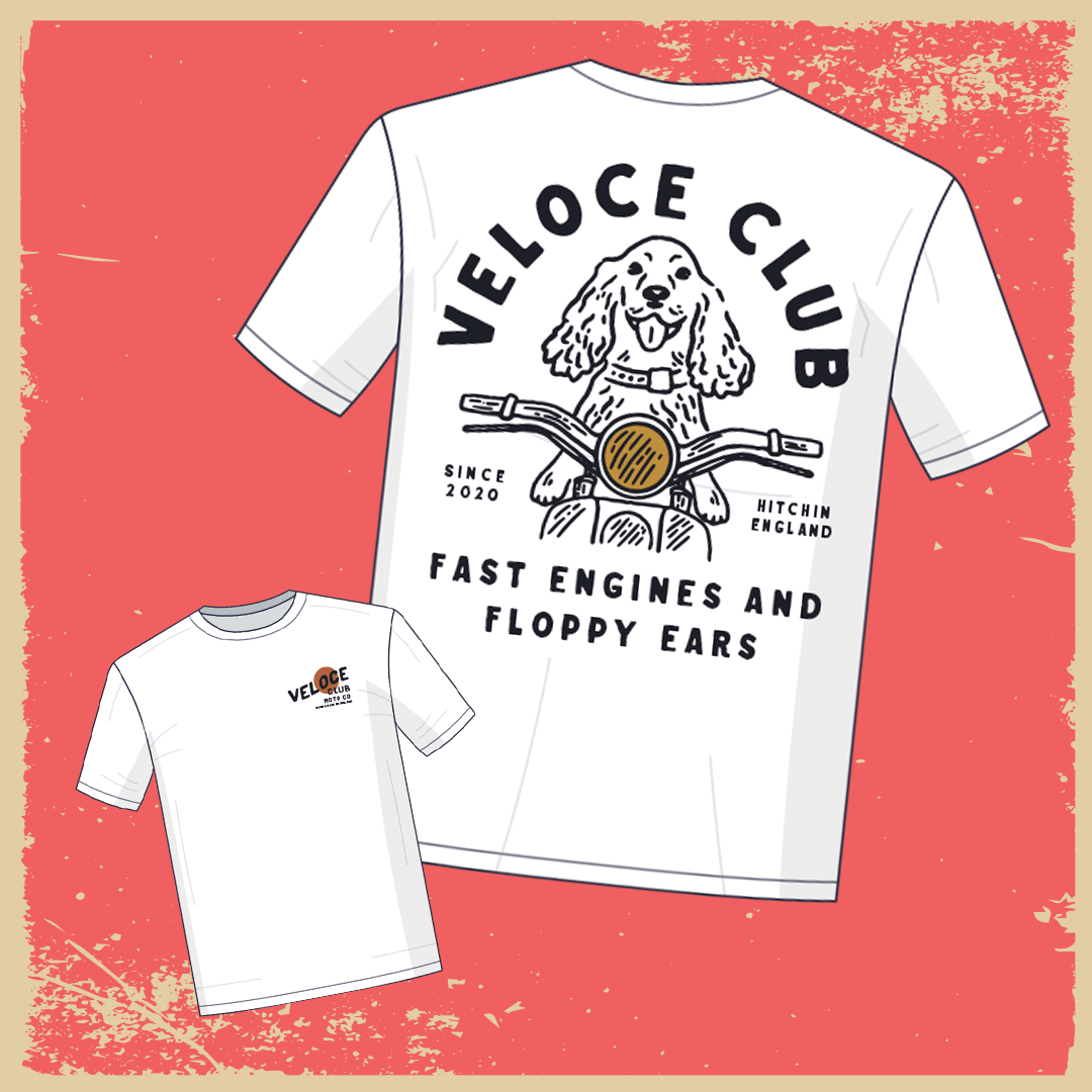 Veloce Club Fast Engines & Floppy Ears T-shirt