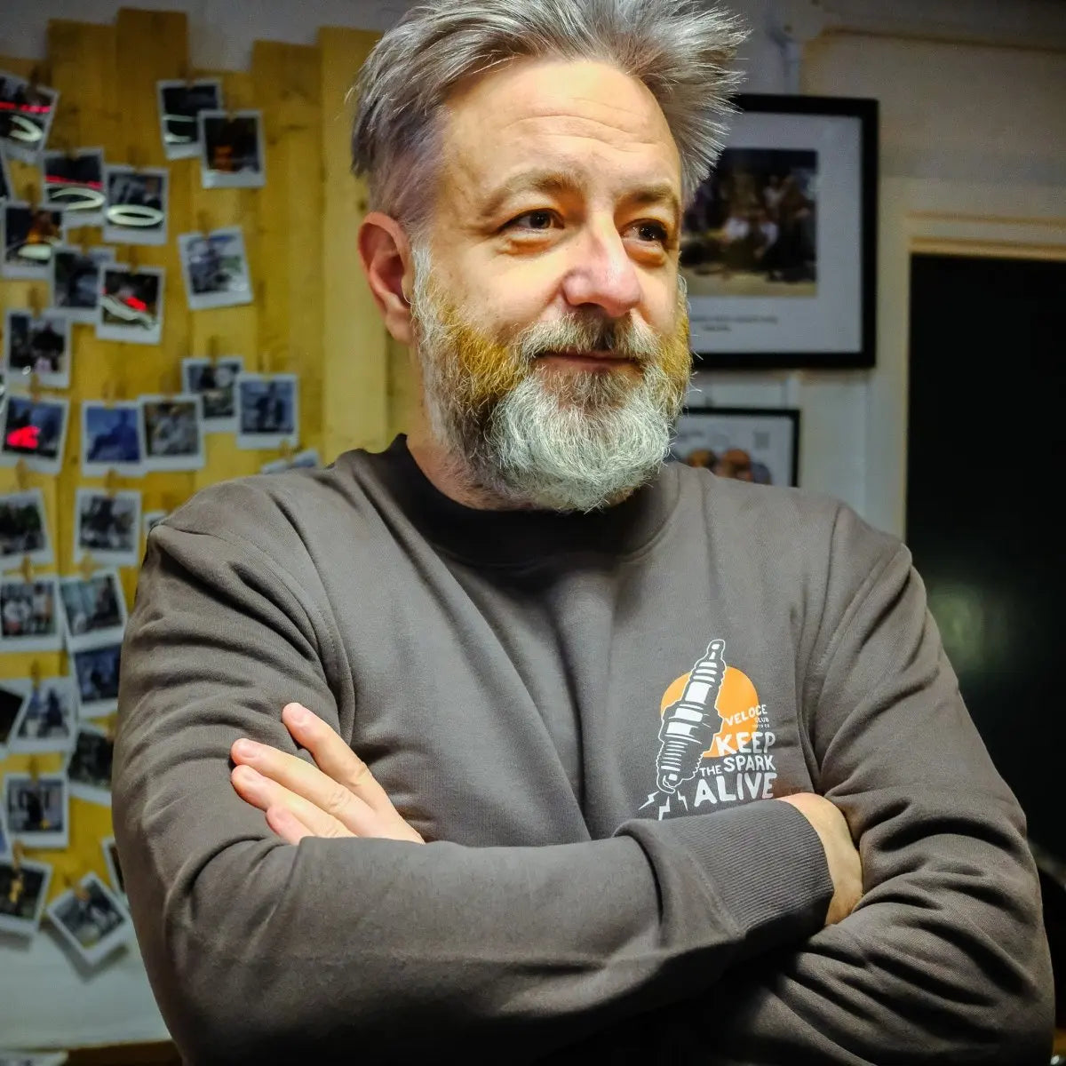 Veloce Club Spark Motorcycle Sweatshirt - available at Veloce Club