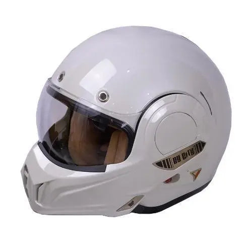 By City 180 Tech Motorcycle Helmet in Bone | Veloce Club