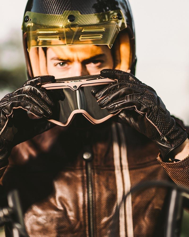 By City Pilot II Motorcycle Gloves Brown | Veloce Club