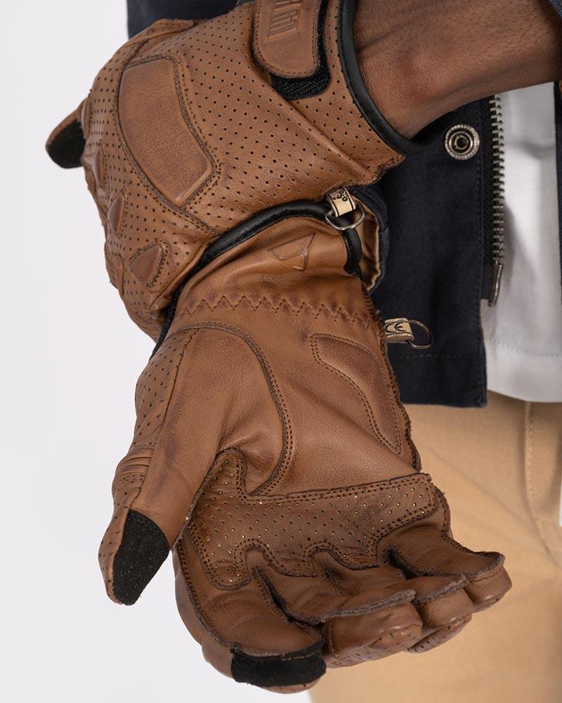 By City Pilot II Motorcycle Gloves Tan | Veloce Club