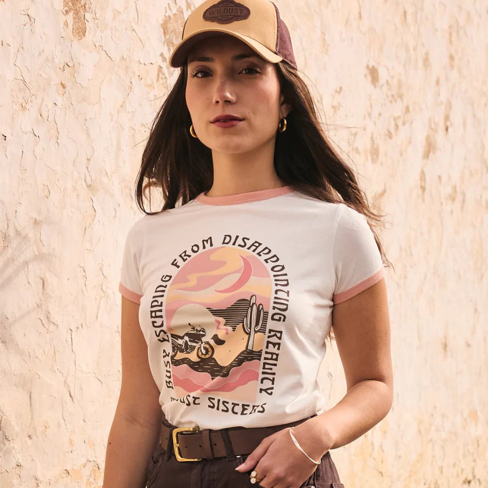 Wildust Sisters Desert Ride Ringer T-Shirt | Veloce Club